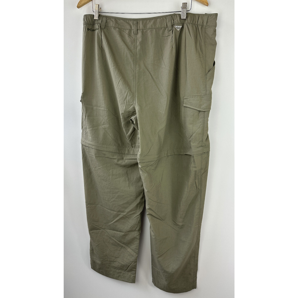 Columbia Women's Aruba III Convertible Pant Green UPF Zip Off Shorts Size XL - Picture 10 of 12